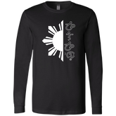 Filipino in Baybayin Script Half Sun Mens Jersey Long Sleeve T-Shirt